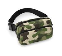 Sac Banane Tendance, Petit Format, Portable, avec Sangle réglable, pour Homme et Femme, Motif Camouflage Vert armée, Motif Tigre du Vietnam