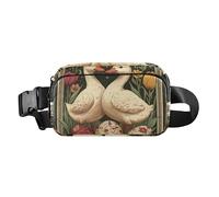 Sac banane tendance pour cartes de tarot en forme de canard de Pâques pour homme et femme avec sangle réglable pour voyage, gym, travail