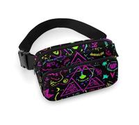 Sac Banane Tendance pour Femme, Petit Sac, Portable, avec Sangle réglable, Magique, Lumineux, alchimique, Cosmique, Gothique, trippant, Violet, Soleil, Lune, Art, Sorcellerie