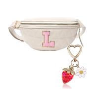 Sac banane tendance pour femme, sac banane matelassé, sac banane pour festival, sac à main à bandoulière pour le sport, l'entraînement, les voyages, la course à pied décontracté, Sac banane beige pour