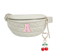 Sac banane tendance pour femme, sac banane matelassé, sac banane pour festival, sac à main à bandoulière pour le sport, l'entraînement, les voyages, la course à pied décontracté, Sac banane beige pour