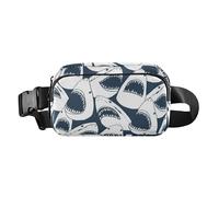 Sac banane tendance pour femmes, hommes, adolescents, mini sac de poitrine à bandoulière avec sangle réglable pour voyage, vacances, course à pied, poisson, mer, dessin animé, garçon, Poisson Mer
