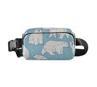 Sac banane tendance pour femmes, hommes, adolescents, mini sac de poitrine avec sangle réglable pour voyage, gym, travail, ourson polaire mineur, Ours polaire Ursa Minor, Taille unique, Décontracté