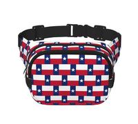 Sac banane tendance pour homme et femme avec drapeau de l'État du Texas pour l'entraînement, la course, les voyages, la randonnée, Noir , Taille unique