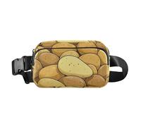 Sac banane tendance pour homme et femme avec sangle réglable pour voyage, gym, travail, Pomme de terre végétale mignonne, 1 size