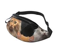 Sac banane tendance pour homme et femme - Collection chat - Sac banane réglable