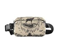 Sac banane tendance pour homme et femme - Résistant à l'eau - Avec sangle réglable - Violet, Attrape-rêves Western Cowboy, 1 size