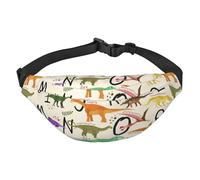 Sac banane tendance pour homme et femme, sac banane élégant avec plusieurs poches et sangle réglable, léger et imperméable, grand sac banane pour le sport, la marche, la course à pied, Lettres