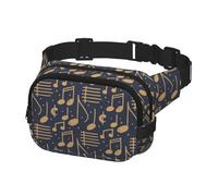 Sac banane tendance pour homme - Motif notes de musique rétro