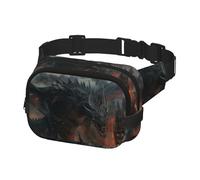 Sac banane tendance pour homme - Sac banane pour femme - Burning City et Flying Dragon, multicolore, Taille unique, Ceinture porte-monnaie