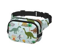 Sac banane tendance pour homme - Sac banane pour femme - Dinosaures et volcans