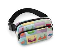 Sac banane tendance pour homme, sac ceinture portable, grand sac à motif avec sangle réglable pour la course à pied, la randonnée, l'entraînement, les voyages, compatible avec un ensemble de soutien-g