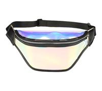 Sac banane tendance pour le sport, décontracté, sac à bandoulière de rangement, ceinture de poitrine pour voyage, course à pied, Noir BK., M, Western