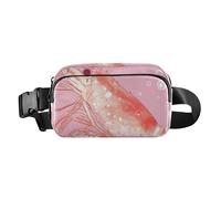 Sac banane tendance Shrimps Hot Peach pour femmes, hommes, adolescents, sac de poitrine multifonction avec sangle réglable pour l'entraînement, la course à pied, la randonnée, Crevettes Pêche