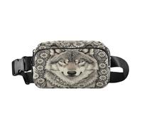 Sac banane tendance Therian Alpha Wolf Flowers