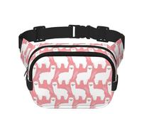 Sac banane tendance unisexe en alpaga lama pour l'entraînement, la course, les voyages et la randonnée, Noir , Taille unique