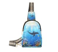 Sac banane tendance Whale Catton Sea World noir imperméable pour les voyages, Whale Catton Sea World, 1 size