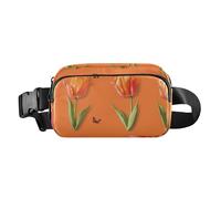 Sac banane tendance Zinnia Terracotta Mini Sling Chest Bag Crossbody Sport Sacs pour Voyage Shopping, Couleur 15, 1 Size