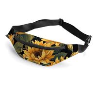 Sac banane tournesol pour illuminer ma vie avec sangle réglable, sac à bandoulière léger, mini sac banane mains libres pour la course à pied et la salle de sport