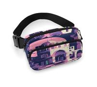 Sac banane traditionnel d'architecture légère avec sangle réglable pour course à pied voyage