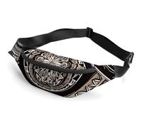 Sac banane traditionnel Western Pacific avec sangle réglable, sac à bandoulière léger, mini sac banane mains libres pour la course à pied et la salle de sport