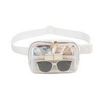 Sac Banane Transparent pour Femme - Sac de Ceinture de Sport Transparent imperméable, SC de Poitrine réglable Durable | Événements de Stade, Course à Pied, Plein air, Voyages, randonnée, Festivals