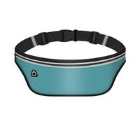 Sac banane ultra fin pour homme et femme - Ceinture de course étanche, bleu, Tendance