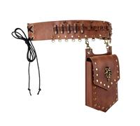 Sac banane unique en cuir PU pour téléphone portable, festival médiéval, sac banane pour cosplay, festivals, randonnées et aventures, sac à main à la mode