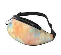 Sac banane unisexe à motif floral avec motif marguerite - Sac banane imprimé tendance - Sac mains libres tendance pour la vie sur le campus - 14 x 35 cm, A1, Taille unique