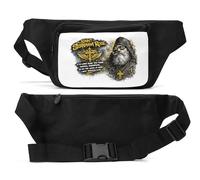 Sac banane unisexe avec citation inspirante de Saint Séraphin, rose, noir