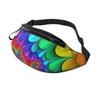 Sac banane unisexe avec impression couleur vive pour lunettes de soleil, clés, banques d'alimentation, téléphones