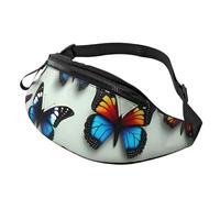 Sac banane unisexe avec imprimé papillon et violoncelle - Accessoire de voyage - Sac à main - Équipement d'extérieur