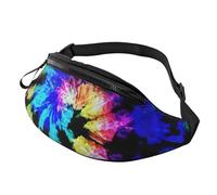 Sac banane unisexe avec imprimé tie-dye pour lunettes de soleil, clés, banques d'alimentation, téléphones