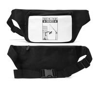 Sac banane unisexe avec inscription « Trust Me I'm an Engineer » Noir
