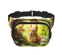 Sac banane unisexe avec motif écureuil mignon et tendance