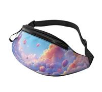 Sac Banane Unisexe Bleu foncé Cosmos Bleu Nuage Taille réglable Star Sky Sac à bandoulière imprimé Tendance Minimalistes - Alternative compacte aux Sacs à Dos encombrants 14 x 35 cm