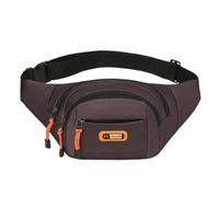 Sac banane unisexe de grande capacité avec poches multifonctions et sangle réglable pour activités de plein air, café