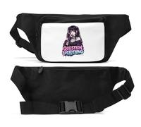 Sac banane unisexe gothique fille avec questioning attitude noir