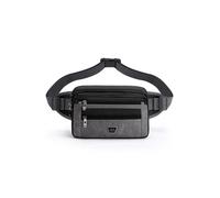 Sac banane - Unisexe - Grande capacité - 7 poches zippées - Bandoulière réglable - Noir