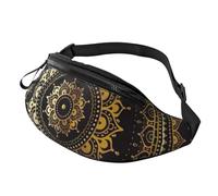 Sac banane unisexe imprimé mandala pour lunettes de soleil, portefeuille, passeport, clé