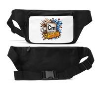 Sac banane unisexe pour table périodique Element cm Caféine Noir