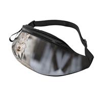 Sac banane unisexe réglable pour sports de plein air et sports de plein air pour Halloween, randonnée, course à pied, cyclisme, Canada Lynx, Taille unique