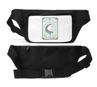 Sac banane unisexe The Unicorn 15 étoiles pour cartes de tarot Noir