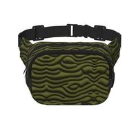 Sac banane universel camouflage carré double couche avec sangle réglable pour activités de plein air, noir, taille unique, Noir , Taille unique