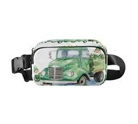 Sac banane vert motif camions nains tendance pour femmes hommes adolescents sac à bandoulière imperméable avec sangle réglable pour shopping, sport, travail, camion, nain vert, Bienvenue aux nains de