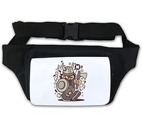 Sac banane Viking Kid Nordic Warrior Hache et bouclier Art Blanc