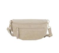 Sac banane ville femme - Vrai cuir daim velouté - Chic tendance - Beige