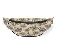 Sac banane vintage avec motif carte nautique pour femmes, hommes, filles, garçons, enfants, sac banane pour voyage, sport, course à pied, couleur, M