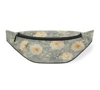 Sac banane vintage chrysanthème pour femmes, hommes, enfants, filles, garçons, sac banane pour voyage, sport, course à pied, couleur, M, Organiseur de sac