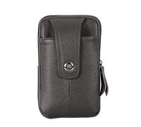 Sac banane vintage en cuir de vachette pour homme, pochette pour téléphone, ceinture de sport, ceinture de hanche holster portefeuille pour sac à main, marron